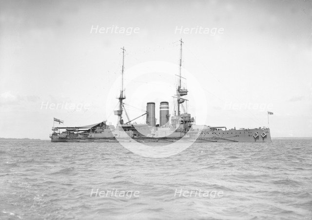 'HMS Hindustan', 1911. Creator: Kirk & Sons of Cowes.