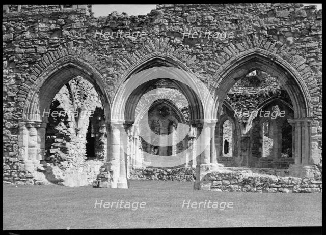 Fountains Abbey, Harrogate, North Yorkshire, 1940-1949. Creator: Ethel Booty.