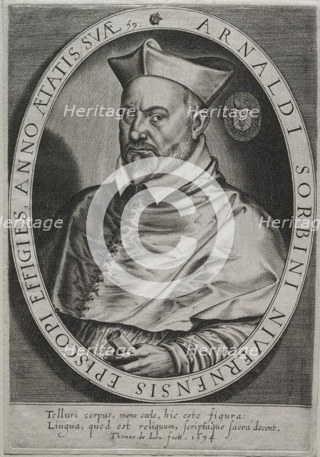 Sorbin de Ste Foy, 1594. Creator: Thomas de Leu (French).