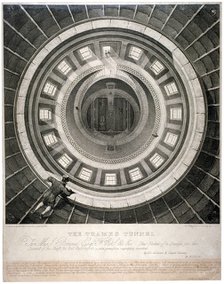 Shaft for descent to the entrance of the Thames Tunnel (view from the top), London, 1831. Artist: Anon