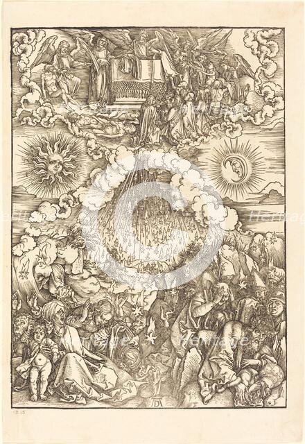 The Opening of the Fifth and Sixth Seal, 1498. Creator: Albrecht Durer.