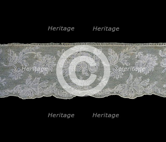 Border, Valenciennes, 1760s. Creator: Unknown.