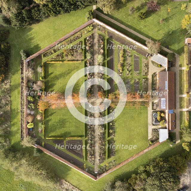 Ashby Hall, Walled Garden, Heath Road, Ashby de la Launde, North Kesteven, Lincolnshire, 2024. Creator: James O Davies.