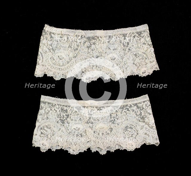 Cuffs, Belgian, ca. 1890. Creator: Unknown.