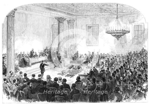 Trial of the Greek brigands at Athens, 1870. Creator: Unknown.