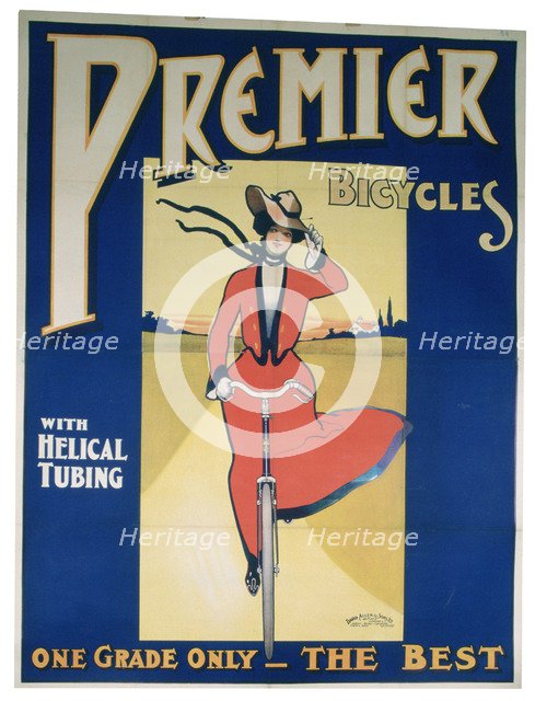 Poster Advertising 'Premier Bicycles', 20th century. Artist: Unknown