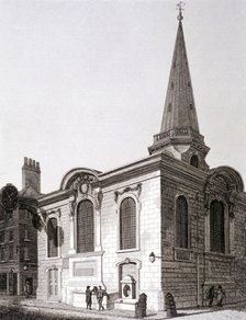St Swithin London Stone, London, 1812. Artist: Joseph Skelton