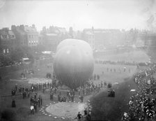 Hot air balloons at Armoury House, Finsbury, Islington, London, c1860-c1922. Artist: Henry Taunt