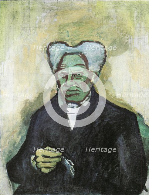 Portrait of Arthur Schopenhauer, 1908. Artist: Kubista, Bohumil (1884-1918)