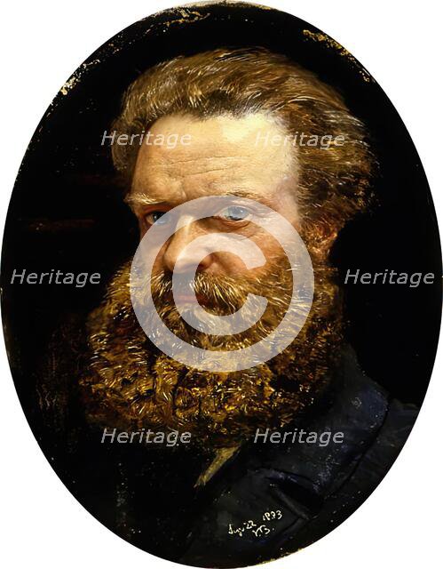 John Brett, Self Portrait, 1883. Creator: John Brett.