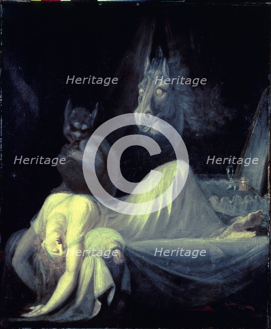  'The Nightmare', 1783 by Henri Fuseli.
