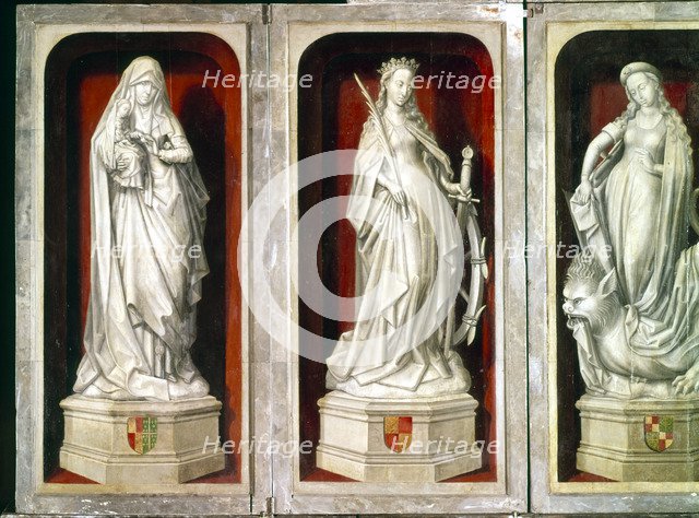 Marble altarpieces of saints. Artist: Unknown