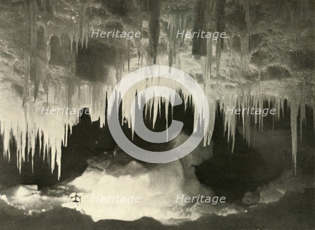 'An Ice Cave in the Winter', c1908, (1909).  Artist: Unknown.