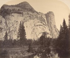 North Dome on left - Royal Arches - Washington Column, 1861, Yosemite. Creator: Carleton Emmons Watkins.