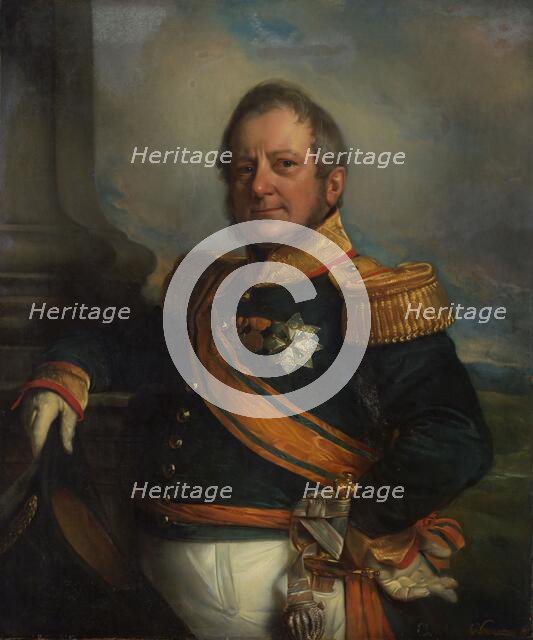 Portrait of Hendrik Merkus, Baron de Kock, Army Commandant and after 1826 Lieutenant Governor-Genera Creator: Cornelis Kruseman.