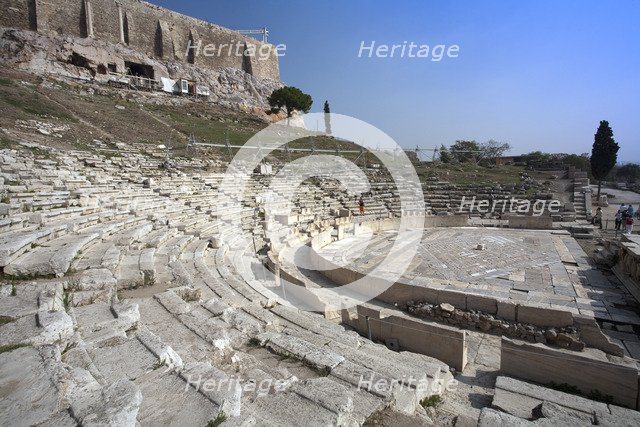 The Theatre of Dionysus, The Acropolis, Athens, Greece. Artist: Samuel Magal