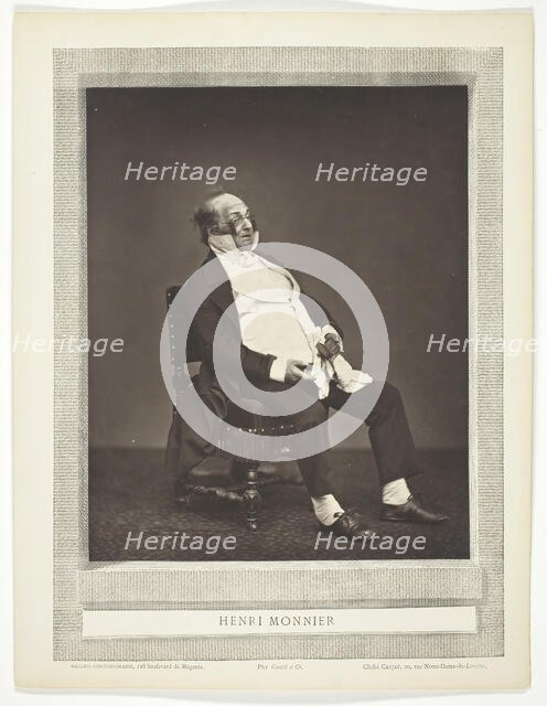 Henri Monnier, c. 1876. Creator: Etienne Carjat.