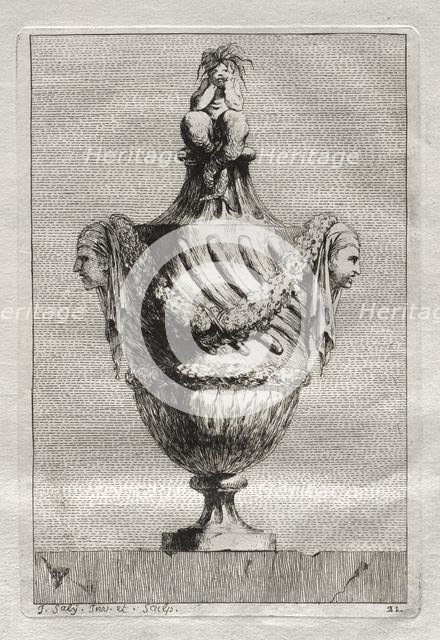 Suite of Vases: Plate 21, 1746. Creator: Jacques François Saly (French, 1717-1776).