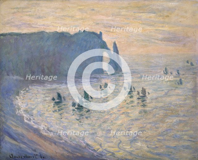 'Cliffs at Ètretat', 1885-1886.  Artist: Claude Monet