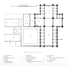 'Ground Plan of Tintern Abbey', 1897. Artist: Unknown.