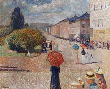 Spring Day on Karl Johan Street. Artist: Munch, Edvard (1863-1944)