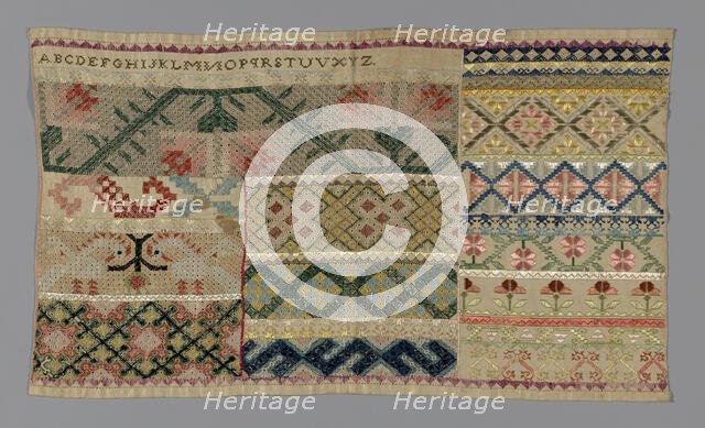 Sampler, México, 19th century. Creator: Unknown.