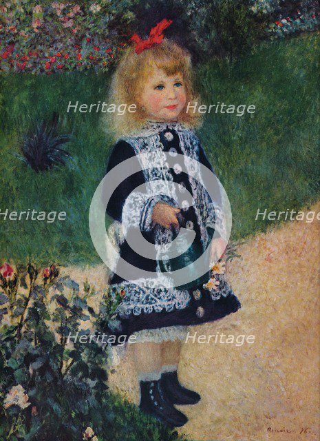 'A Girl with a Watering Gun', 1876. Artist: Pierre-Auguste Renoir.