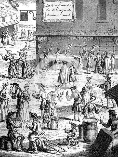 Cup and ball fair, during the reign of Louis XIV, France, 17th century (1882-1884).Artist: Smeeton