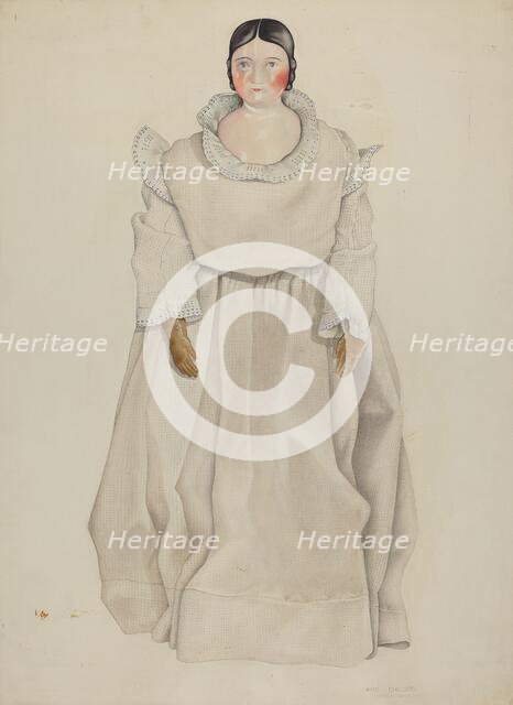 China Headed Doll, 1935/1942. Creator: William Paul Childers.