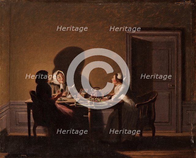 Reading by Candlelight.