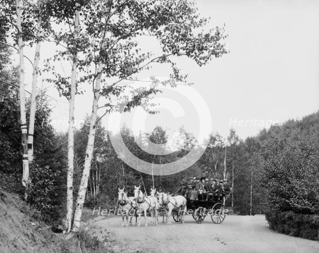 Coaching party on Boulevard Drive, Duluth, Minn., between 1900 and 1906. Creator: Unknown.