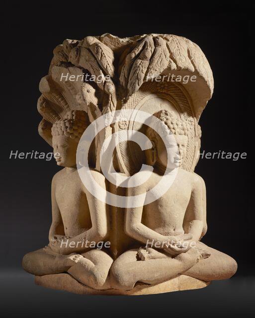 Shrine with Four Jinas (Rishabhanatha [Adinatha]), Parshvanatha, Neminatha, and Mahavira), c.600. Creator: Unknown.