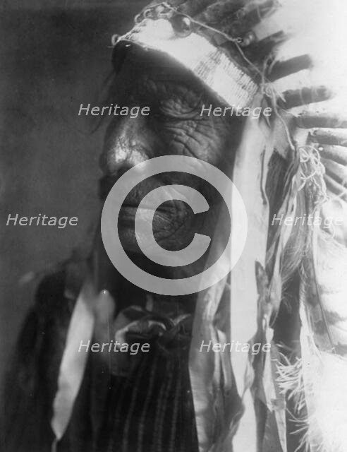 Fast Elk (Hexaka Luzahan), c1907. Creator: Edward Sheriff Curtis.