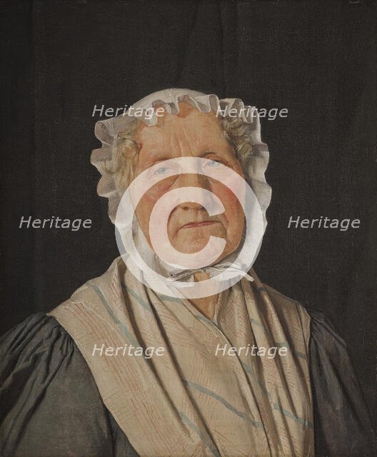 Portrait of Inger Margrethe Hoyen, née Schroder, the Mother of the Art Historian N.L. Hoyen, 1832. Creator: Christen Købke.