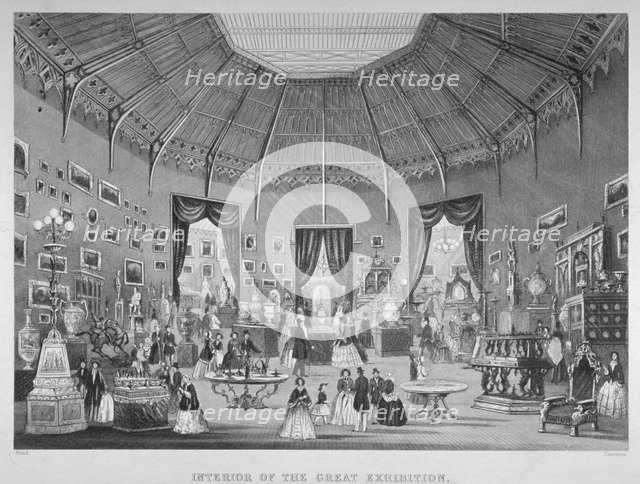 The Great Exhibition, Hyde Park, Westminster, London, 1851.                                      Artist: Jean-Marie Chavanne