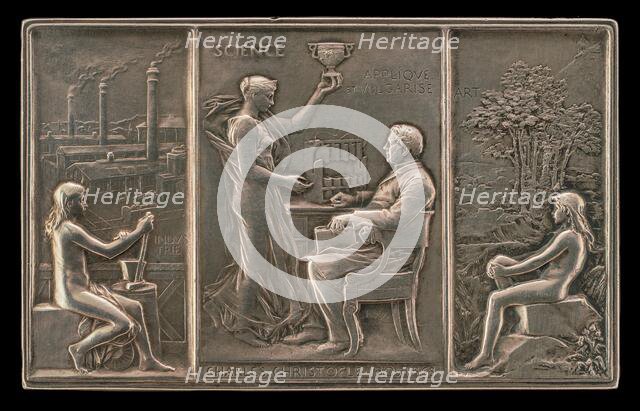 Charles Christofle, 1805-1863, Silversmith [obverse], 1892. Creator: Louis Oscar Roty.