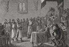 Courts of Lerida (Lleida), 1375 (1890).  Creator: Joan Serra y Pausas.