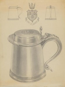 Silver Tankard, c. 1936. Creator: Michael Fenga.