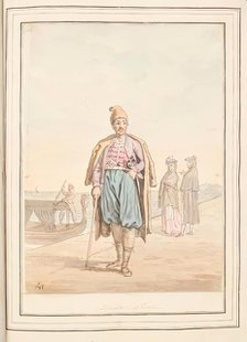 Schiavon of Venice, leaf from 'A Collection of Dresses by David Allan Mostly from Nature', 1776. Creator: David Allan.