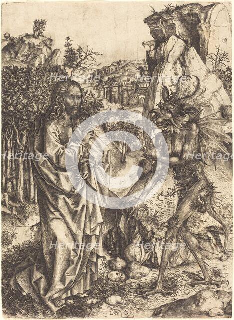 The Temptation of Christ, c. 1500/1505. Creator: Master of the Strache Altar.