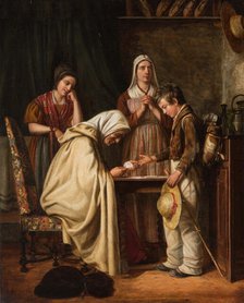 Fortune Teller, 1839. Creator: Populus, Jean-Louis (1807-1859).