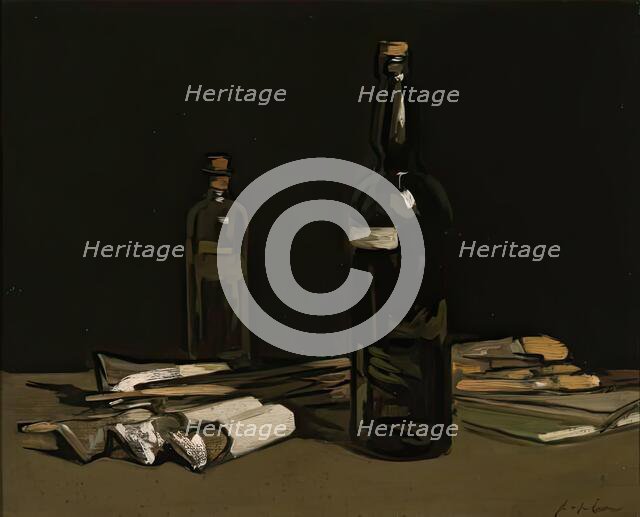 Still Life, Painter's Materials, 1900 - 1905. Creator: Samuel John Peploe.