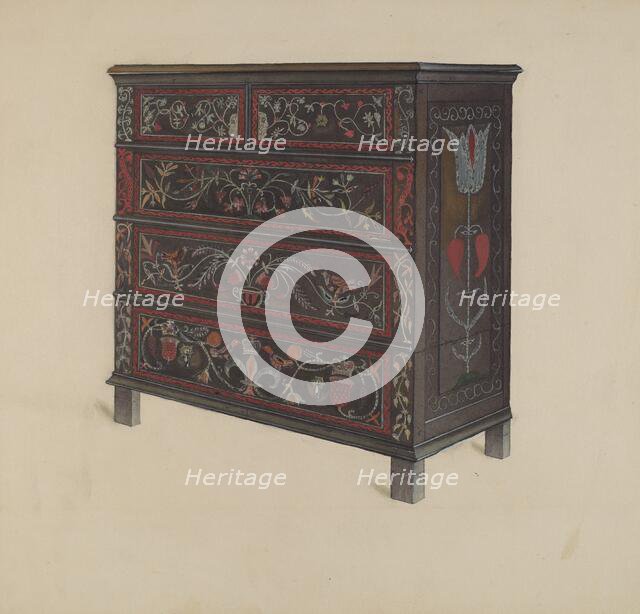 Guilford Painted Chest, c. 1936. Creator: Martin Partyka.