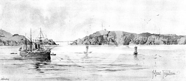 The War in Eastern Asia: entrance to Takao, Formosa, 1895. Creator: George Meisenbach.