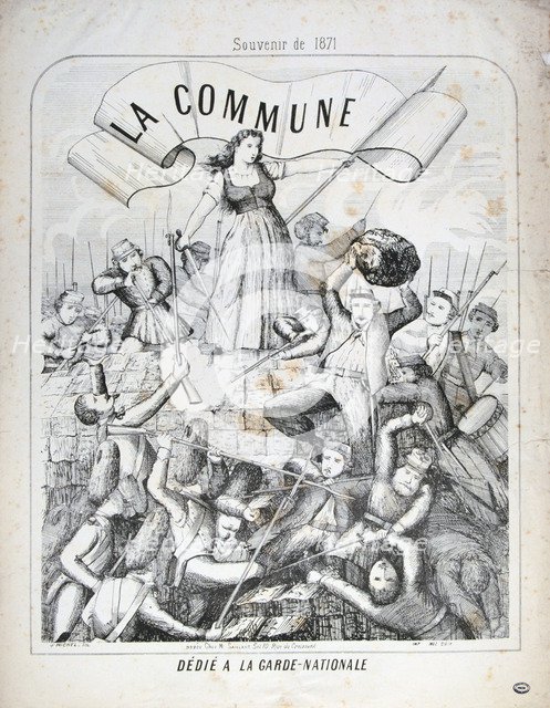 Garde Nationale, Paris Commune, 1871.  Artist: Anon