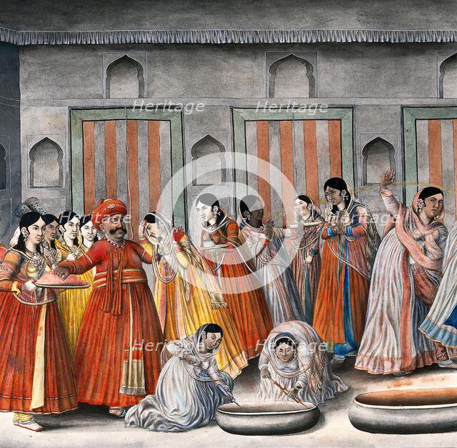 Holi festival, 19th century? Creator: Unknown.