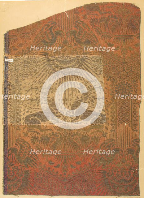 Brocade Textile, Italian, 14th century. Creator: Unknown.