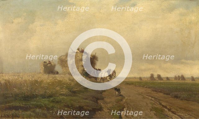 Harvest, mid-late 19th century. Creator: Edmond de Schampheleer.