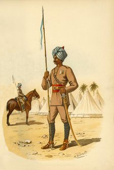'The 13th Bengal Lancers', 1890. Creator: Godfrey Douglas Giles.