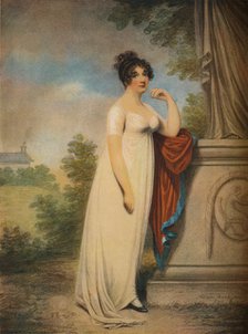 'Mary Anne Clarke at the base of a statue',1803. Artists: Mary Anne Clarke, Adam Buck.